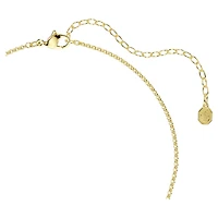 Swarovski Remix necklace, Round cut, White, 18K gold finish