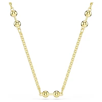 Swarovski Remix necklace, Round cut, White, 18K gold finish