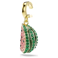 Idyllia charm, Mixed cuts, Watermelon, Multicoloured, 18K gold finish
