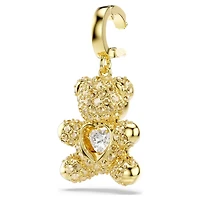 Idyllia charm, Mixed cuts, Teddy, 18K gold finish