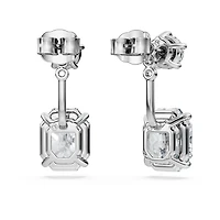 Octagon earring jackets, Lab-grown diamonds 9.65 ct tw, Mixed shapes, 18K white gold
