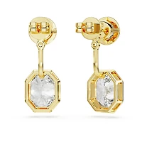Octagon earring jackets, Lab-grown diamonds 7.70 ct tw, Mixed shapes, 18K yellow gold