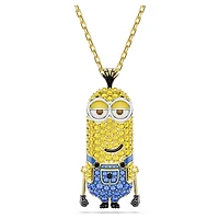 Minions Kevin pendant, Pavé, Multicoloured, 18K gold finish