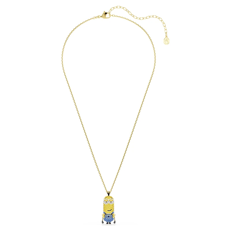 Minions Kevin pendant, Pavé, Multicoloured, 18K gold finish