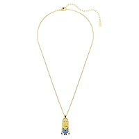 Minions Kevin pendant, Pavé, Multicoloured, 18K gold finish