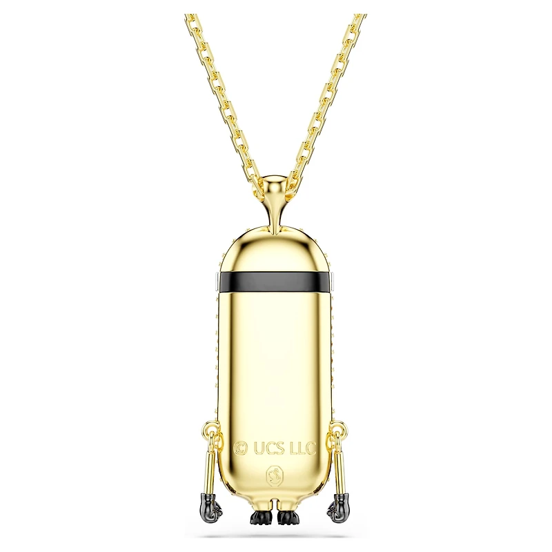 Minions Kevin pendant, Pavé, Multicoloured, 18K gold finish