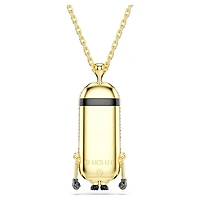 Minions Kevin pendant, Pavé, Multicoloured, 18K gold finish