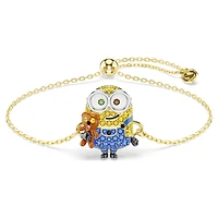 Minions Bob bracelet, Pavé, Multicoloured, 18K gold finish