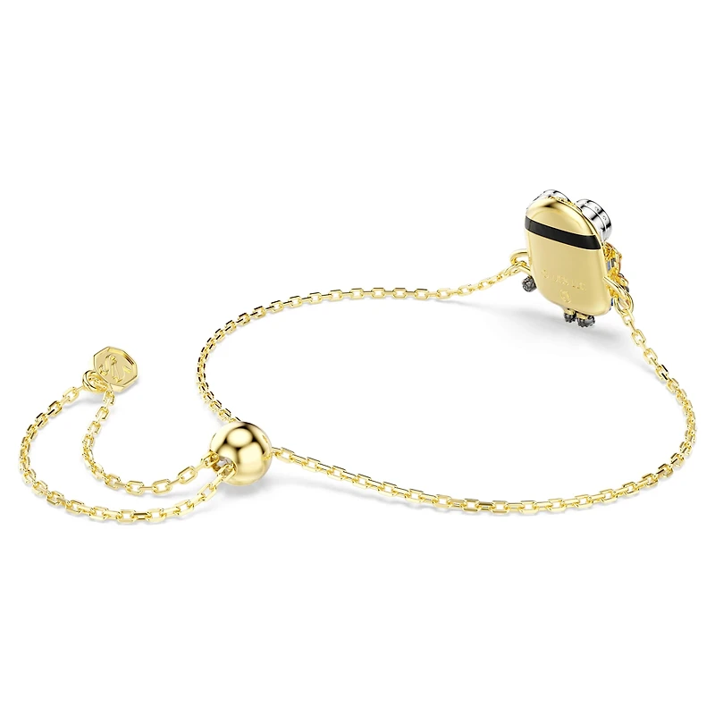 Minions Bob bracelet, Pavé, Multicoloured, 18K gold finish