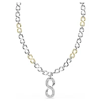 Dextera strandage, Round cut, White, Mixed metal finish by SWAROVSKI