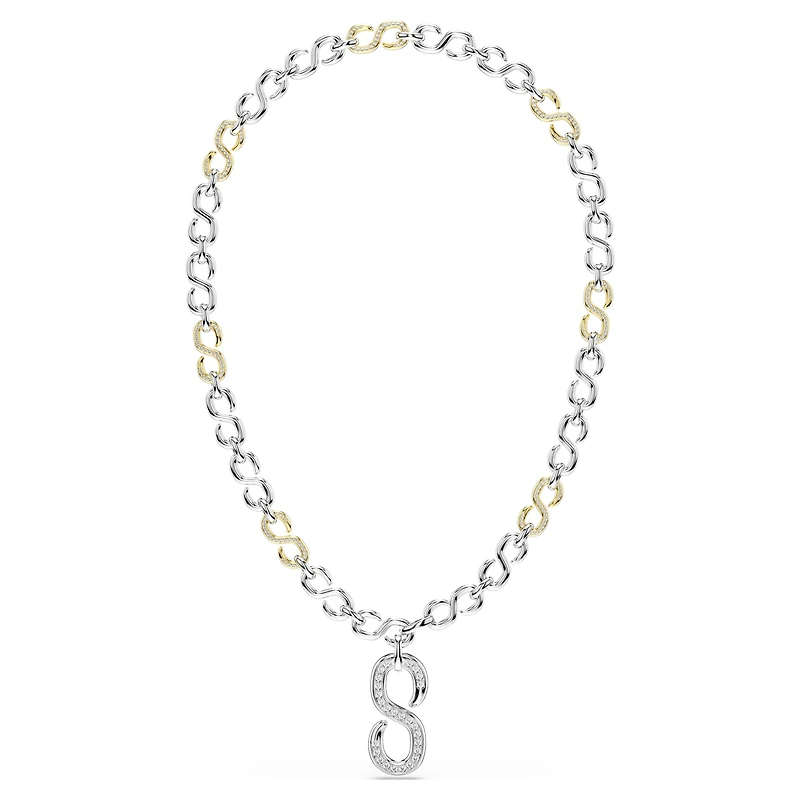 Dextera strandage, Round cut, White, Mixed metal finish by SWAROVSKI