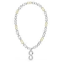 Dextera strandage, Round cut, White, Mixed metal finish by SWAROVSKI