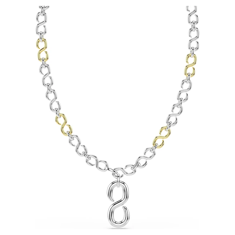 Dextera strandage, Round cut, White, Mixed metal finish by SWAROVSKI