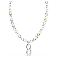 Dextera strandage, Round cut, White, Mixed metal finish by SWAROVSKI