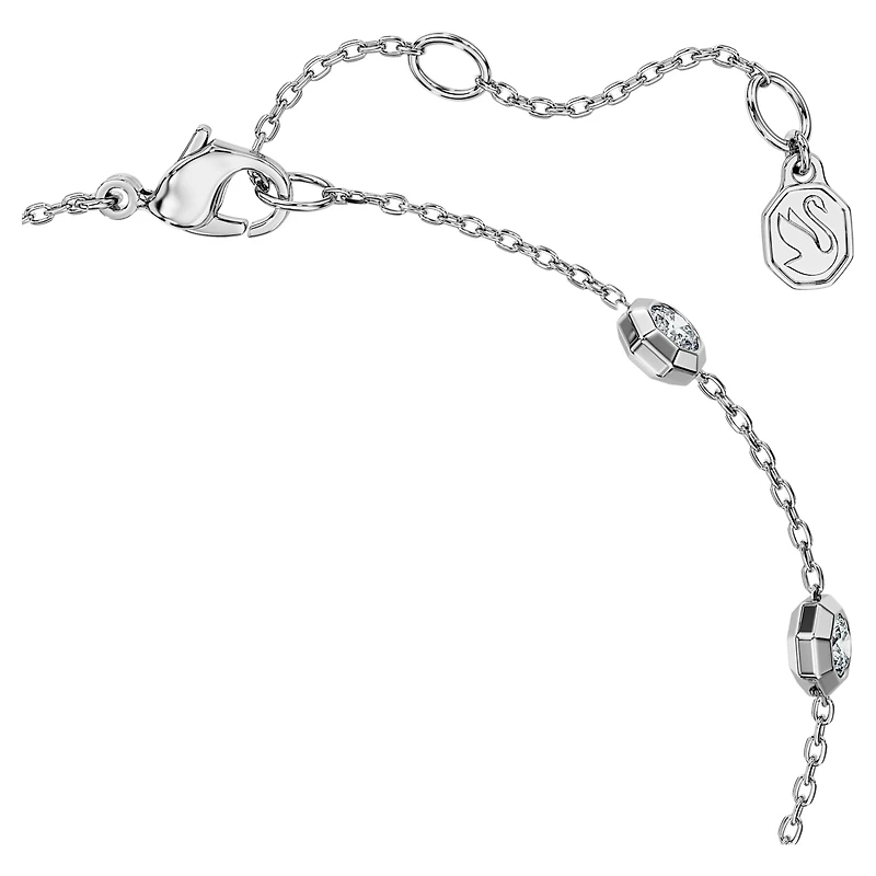 Octagon bracelet, Lab-grown diamonds 0.8 ct tw, Round shape, Sterling silver by SWAROVSKI