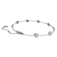 Octagon bracelet, Lab-grown diamonds 0.8 ct tw, Round shape, Sterling silver by SWAROVSKI