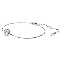 Eternity bracelet, Lab-grown diamonds 0.5 ct tw, Heart shape, Sterling silver by SWAROVSKI