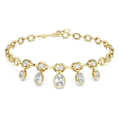 Octagon necklace, Lab-grown diamonds 12.56 ct tw, Mixed shapes, 18K yellow gold