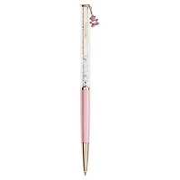 Crystalline ballpoint pen, Teddy, Pink, Pink lacquered, rose gold-tone plated by SWAROVSKI