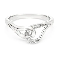 Swarovski Classica ring, Round cut, Interlocking, White, Sterling silver