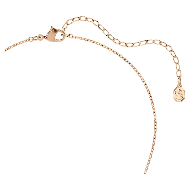 Idyllia set, Mixed cuts, Heart with arrow, White, 18K rose gold finish