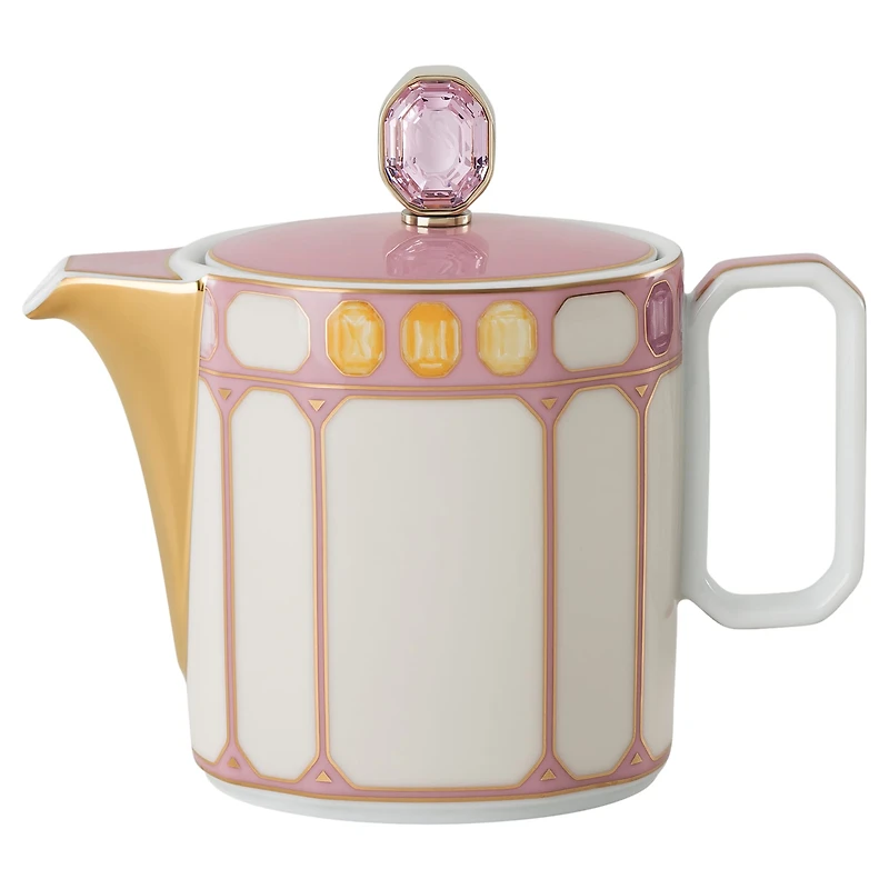 Idyllia creamer jug, Porcelain, Pink by SWAROVSKI