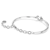 Symbolica bracelet, Pavé, Horse shoe, White, Rhodium plated by SWAROVSKI