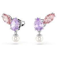Ariana Grande x Swarovski set, Mixed cuts, Multicoloured, Rhodium plated by SWAROVSKI