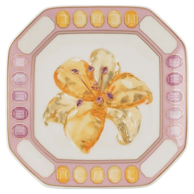 Idyllia vide poche, Porcelain, Crystal print motif, Flower, Pink