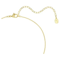 Mesmera Y necklace, Mixed cuts, White, 18K gold finish