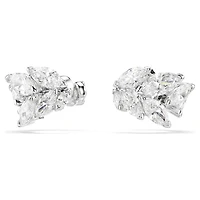 Mesmera ear cuffs, Marquise cut, White, Rhodium plated