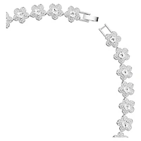 Ariana Grande x Swarovski necklace, Round cut, Flower, White, Rhodium plated by SWAROVSKI