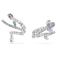 Ariana Grande x Swarovski ear cuffs, Mixed cuts, Multicoloured, Rhodium plated by SWAROVSKI