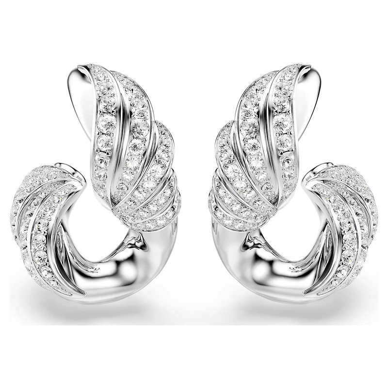 Vienna set, Set (2), Mixed cuts, White, Rhodium plated