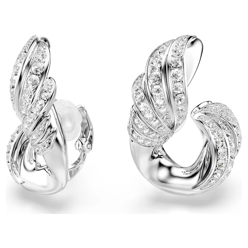 Vienna set, Set (2), Mixed cuts, White, Rhodium plated