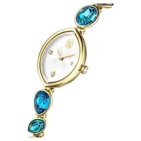 Gema watch, Crystal bracelet, Gold tone, Gold-tone finish by SWAROVSKI