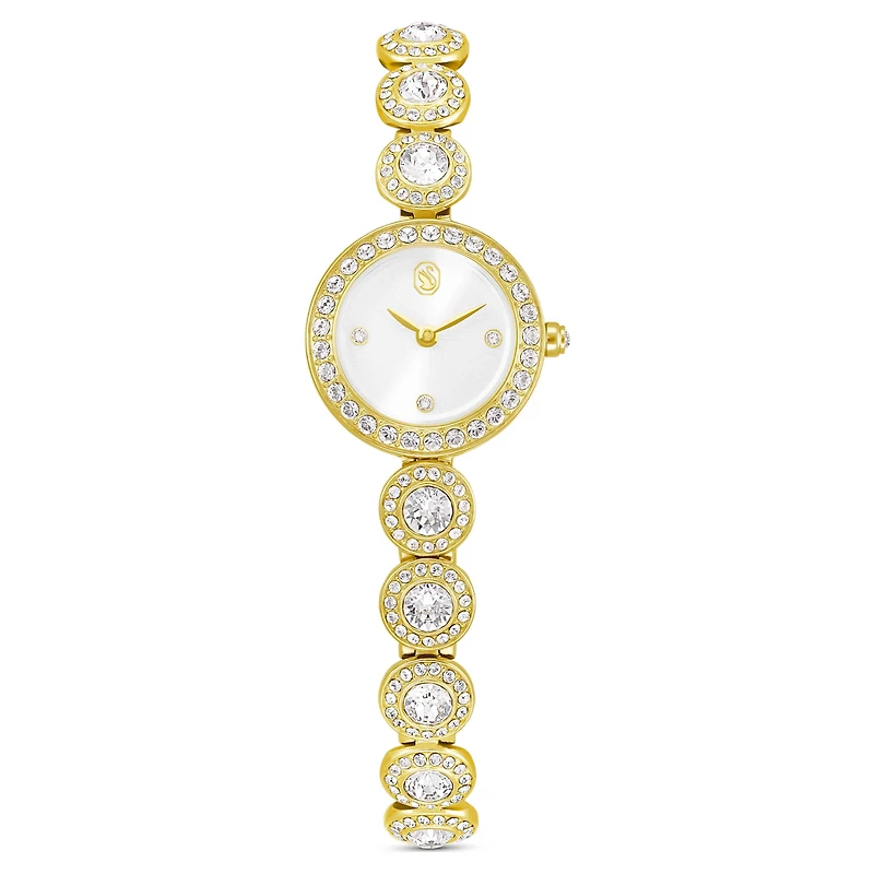 Una Angelic watch, Crystal bracelet, Gold tone