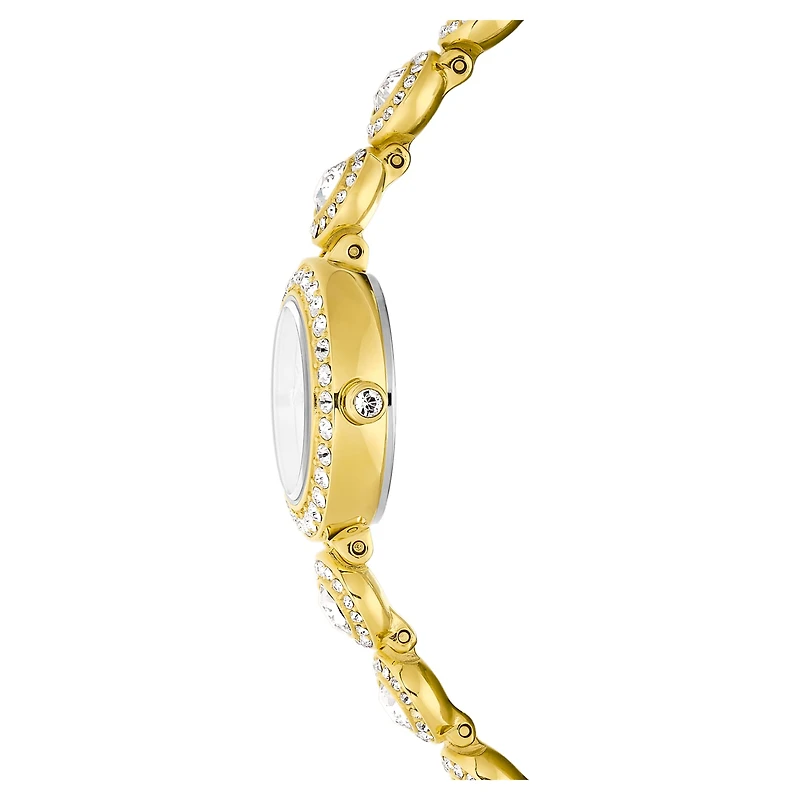 Una Angelic watch, Crystal bracelet, Gold tone