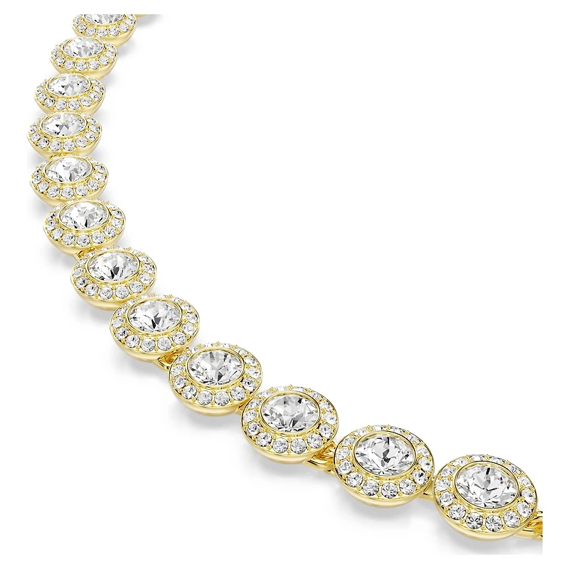 Una Angelic set, Set (3), Round cut, White, 18K gold finish