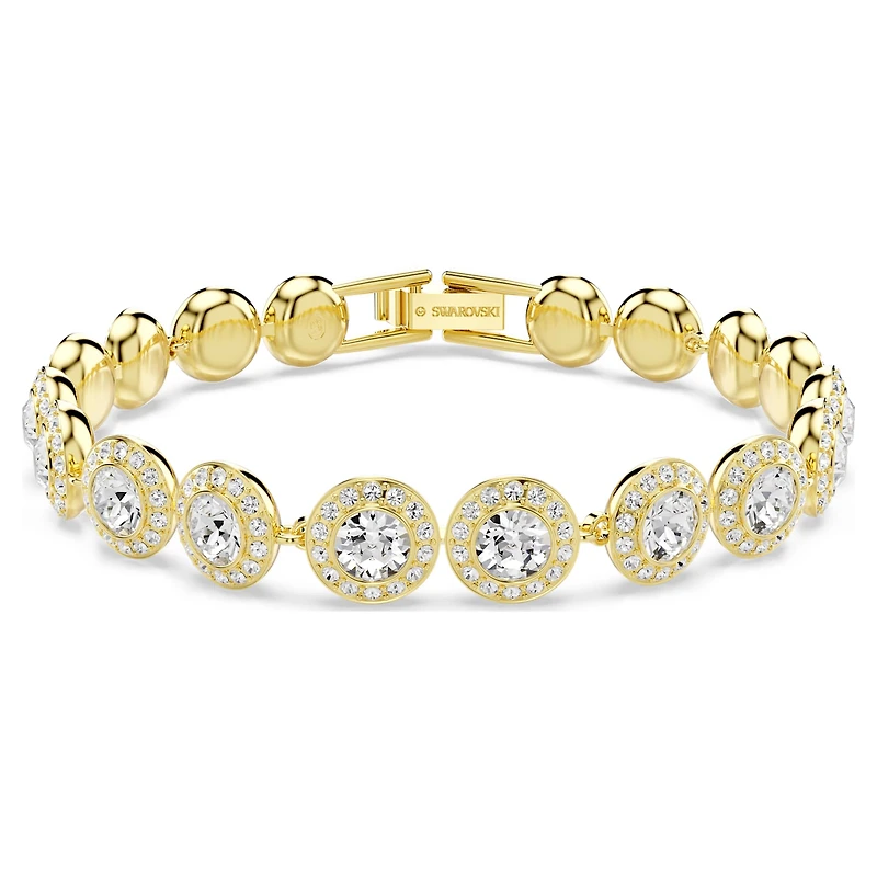 Una Angelic set, Set (3), Round cut, White, 18K gold finish