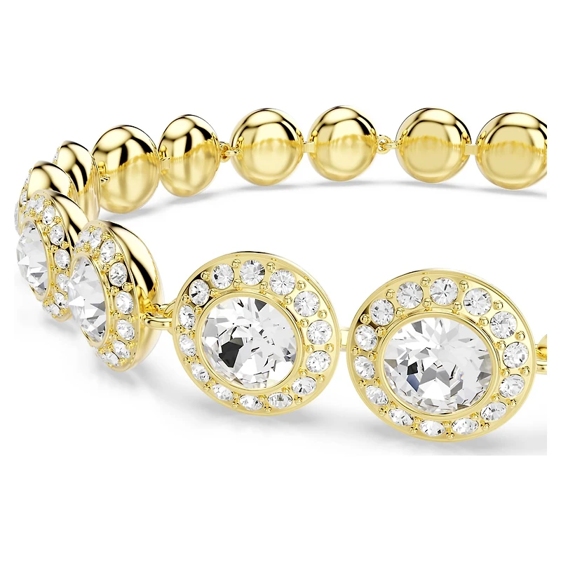 Una Angelic set, Set (3), Round cut, White, 18K gold finish