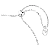 Matrix bracelet, Gradient of round cuts, Multicoloured, Rhodium plated by SWAROVSKI