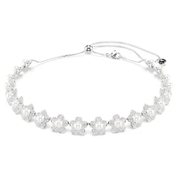 Ariana Grande x Swarovski choker, Crystal pearl, Round cut, White, Rhodium plated