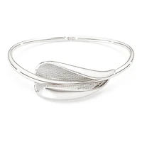 Swarovski Classica choker, Statement, Round cut, White, Sterling silver