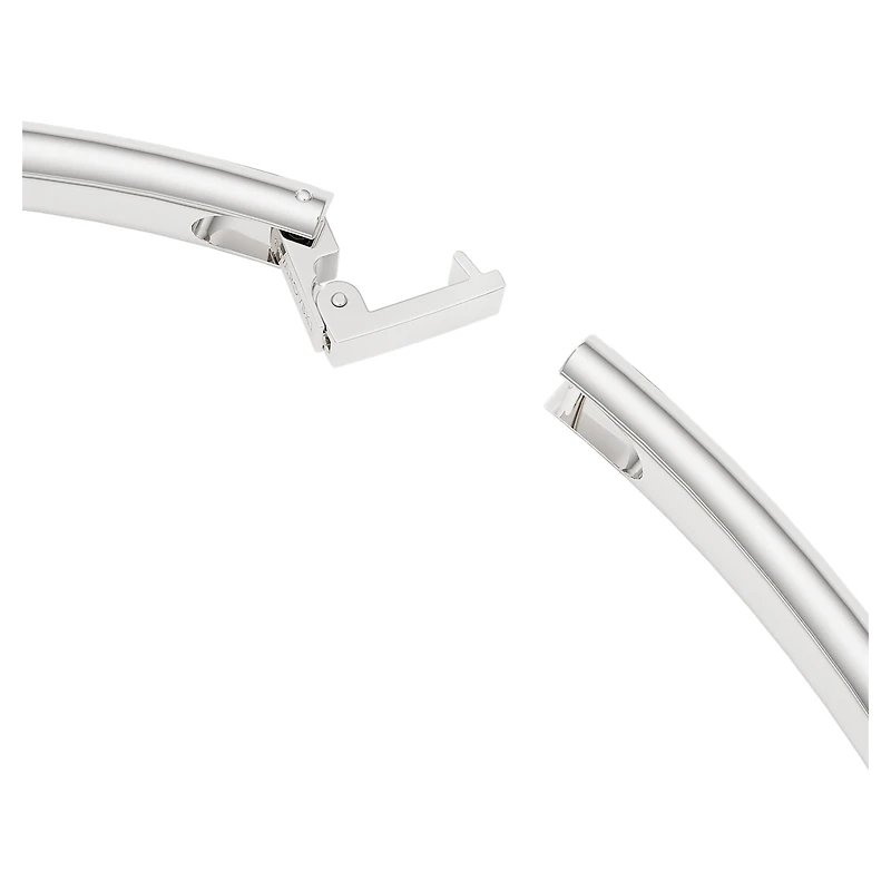 Swarovski Classica choker, Statement, Round cut, White, Sterling silver