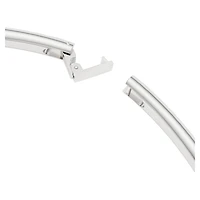 Swarovski Classica choker, Statement, Round cut, White, Sterling silver