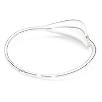 Swarovski Classica choker, Statement, Round cut, White, Sterling silver