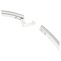Swarovski Classica necklace, Statement, Round cut, White, Sterling silver