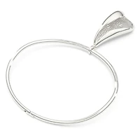 Classica necklace, Statement, Round cut, White, Sterling silver