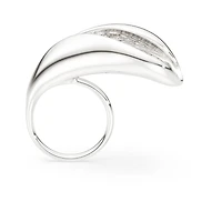 Classica cocktail ring, Statement, Round cut, White, Sterling silver